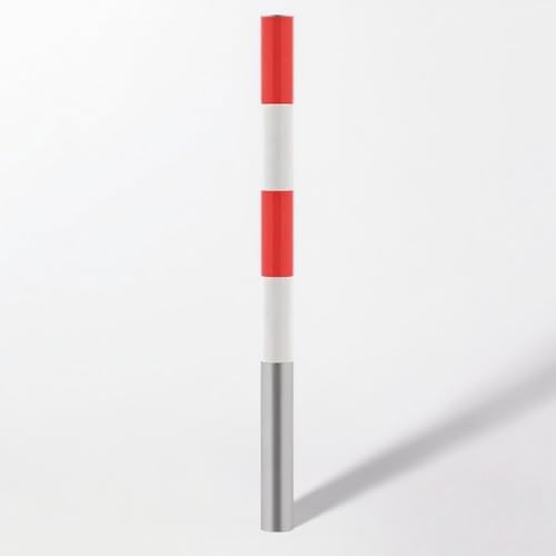 Stahl Sicherheitspoller Verkehrskontrolle Warnung Absperrpfosten Absperrpfosten Anti-Kollisions Sicherung Pfosten für Einfahrten und Parkplätze(1pcs,11.4 * 120cm/4.5 * 47.2in) von WAZCSD
