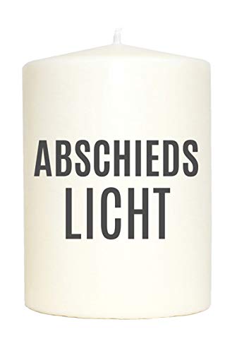 WB wohn trends Kleine Spruchkerze weiß, Abschieds-Licht, Aufdruck grau, 10x7cm, Trauer-Kerze Gedenk-Kerze mit Spruch Motiv-Kerze WB wohn trends Kleine Spruchkerze weiß, Abschieds-Licht, Aufdruck grau, 10x7cm, Trauer-Kerze Gedenk-Kerze mit Spruch Motiv-Kerze von WB wohn trends