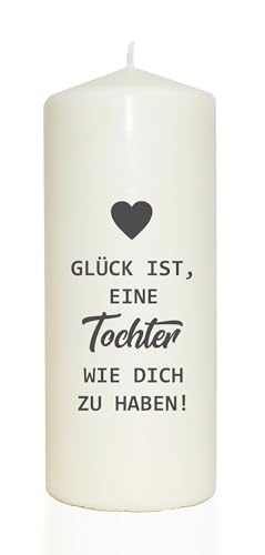 WB wohn trends Spruchkerze, Glück ist eine Tochter wie Dich zu haben, 20cm, 765g d8cm, Kerze mit Spruch, Brenndauer ca 70 Std WB wohn trends Spruchkerze, Glück ist eine Tochter wie Dich zu haben, 20cm, 765g d8cm, Kerze mit Spruch, Brenndauer ca 70 Std von WB wohn trends