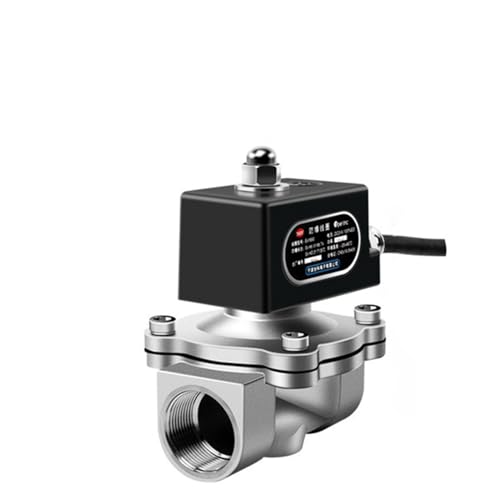 1 "Edelstahl Normalerweise Geschlossen Magnetventil Wasserventil Chemische Kohle Bergwerk Erdgas Ventil 220V(BSP-240VAC) von WBBAYDRFR
