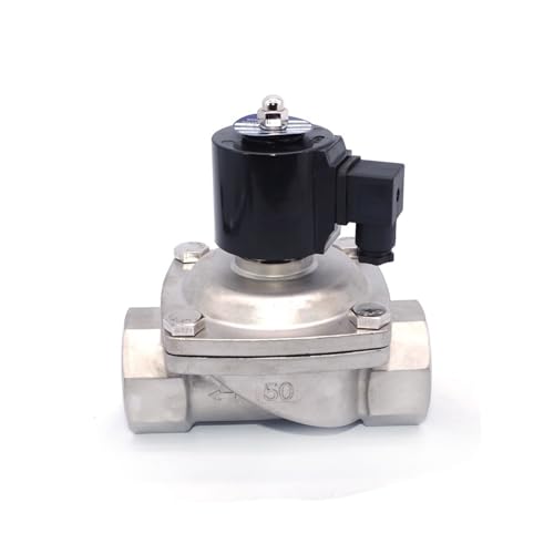 DN50 2 "AC220V DC12V/24V Elektrisches Magnetventil Pneumatisches Ventil 304SS(AC240V) von WBBAYDRFR
