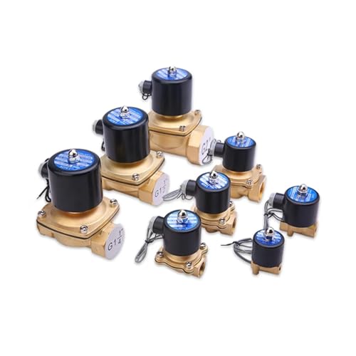 Messing Elektrisches Magnetventil Pneumatisches Ventil for Wasser/Öl/Gas DN6 DN20 DN8 220V DC24V(Dn40,220V AC) von WBBAYDRFR