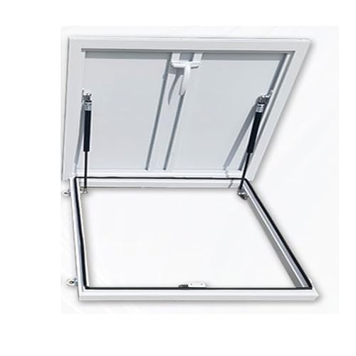 Ausstiegsdachfenster Decken Hausfenster Wasserdichtigkeit und Regenschutz Edelstahl Dachsicherheitstür Keller, Kellereingänge(75x75cm/2.46x2.46ft) von WBBML