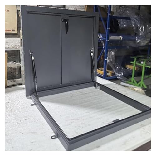 Brunnenkopf Deckel Dachluke Aus Verzinktem Klappdeckel Flachdach Einstiegsluke Tür Dächer von Lagerhäusern und Lagerräumen(70x70cm/2.3x2.3ft) von WBBML