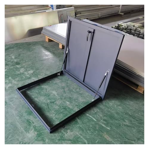 Dachfenster Versiegelter Schutz Diebstahlschutztür Aus Stahl Kellerabdeckung Aluminium Krankenhaus Einkaufszentrum Dachgeschoss(70x70cm/2.3x2.3ft) von WBBML