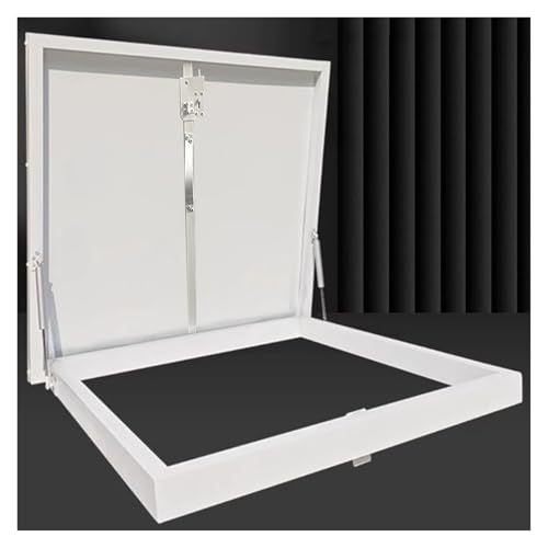 Dachluke Deckmontage Hohe Tragfähigkeit Dachbodenluke Gedämmt Diebstahlschutztür Aus Stahl Belüftung für Lagerhäuser Und Industrieanlagen(70x70cm/2.3x2.3ft) von WBBML