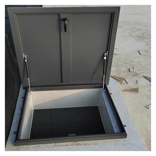 Dachluke mit Verzinktem Rahmen Dachausstiegsluke Dichtungsgummi Hausfenster Gewerbeimmobilien(80x80cm/2.62x2.62ft) von WBBML