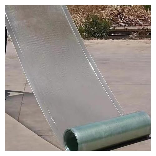 Dachplatten Aus Polycarbonat Glasfaserplatte Leicht zu Schneiden Tageslichtabdeckplatte Balkone, Terrassen(1.2x15m/3.94x49.21ft) von WBBML