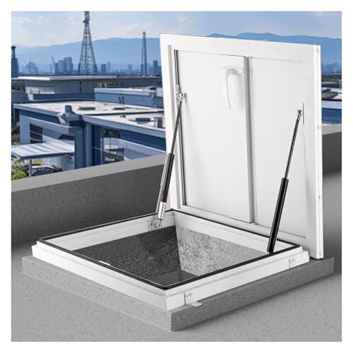 Dachsicherheitstür Wärmedämmung Sicherheitsausgang Keller Kellerabdeckung in Aluminium Schachtzugänge, Inspektionsluken(65x65cm/2.13x2.13ft) von WBBML