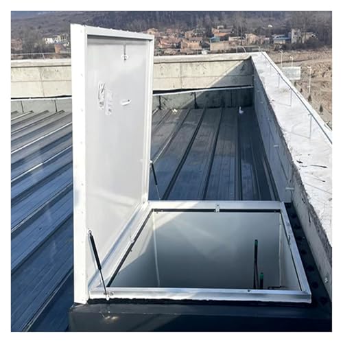 Edelstahl Dachsicherheitstür AntiAging Brunnenkopf Deckel Dachluke Ausstieg Dächer von Industrieanlagen(65x65cm/2.13x2.13ft) von WBBML