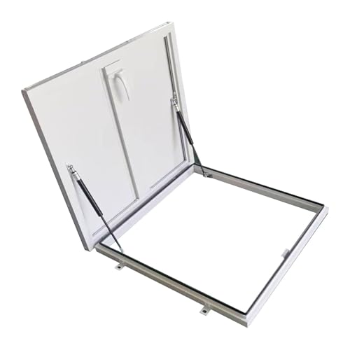 Edelstahl Sicherheitstür fürs Dach Leicht Reinigen Ausstiegsdachfenster Dachbodenluke Gedämmt Dächer von Einkaufszentren(75x75cm/2.46x2.46ft) von WBBML