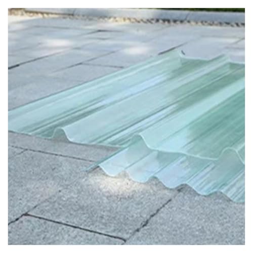 GewäChshaus Platten Alterungsbeständig Wellplatten Glasfaserplatte Garageneinfahrtüberdachung(B,0.9x1m/2.95x3.28ft) von WBBML