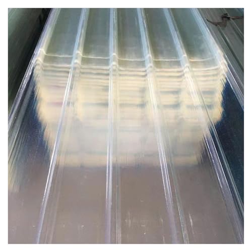 Glasfaser Lichtplatten Hohe Lichtdurchlässigkeit Polycarbonatplatten Wellblechplatten füR Dach Einfahrt zum Parkhaus(A,0.9x1.6m/2.95x5.25ft) von WBBML