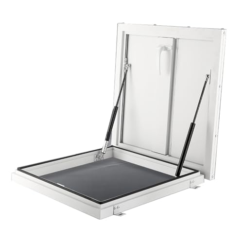 Kellerabdeckung Wärmedämmung Diebstahlschutztür Aus Stahl Dachluke Ausstieg Industriegebäude, Lagerhallen(70x70cm/2.3x2.3ft) von WBBML