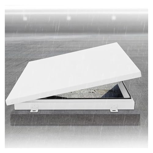 Sicherheitsausgang Keller Dachausstieg Ausstieg mit Hydraulischen Stützen Dachluke Diebstahlschutztür Deckplattformen für Logistiklager(65x65cm/2.13x2.13ft) von WBBML