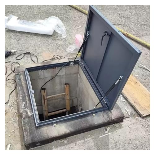 Sicherheitstür Aus Aluminiumlegierung Großes Dachausstiegsfenster Hohe Witterungsbeständigkeit Einstiegsluke Lagerhäuser, Hotels(70x70cm/2.3x2.3ft) von WBBML