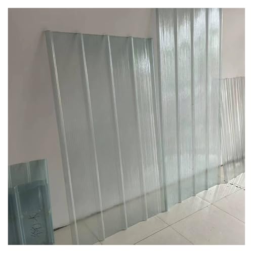 Sonnenschutzplatten Polycarbonat Dachplatten Hohe Lichtdurchlässigkeit Wellbahn Bushaltestelle Überdachung(B,0.9x1.2m/2.95x3.94ft) von WBBML