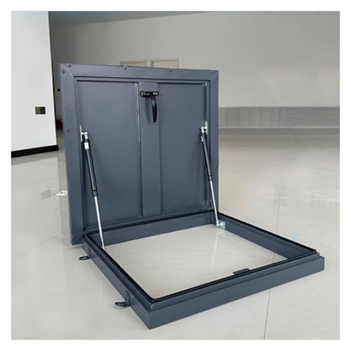 Stahl Dachbodenlukendeckel Kellerabdeckung Quadratisch Ausstiegsdachfenster Dachterrasse(85x85cm/2.79x2.79ft) von WBBML