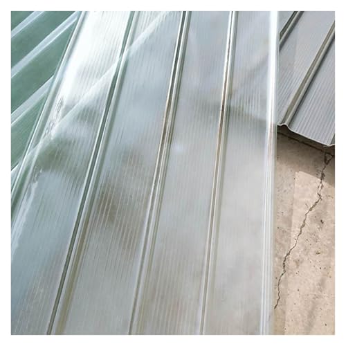 Trapezblech Dach Kunststoff Dachplatten Flexible Anpassungsfähigkeit Polycarbonat Platte Lagerhausdach(B,0.9x1.2m/2.95x3.94ft) von WBBML