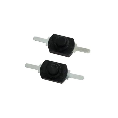 12 * 8 MM DC 30 V 1A Ein Aus-druckschalter for Taschenlampe 1208YD Selbsthemmend 10 Stücke(Black,50 Pcs) von WBCDXCBB