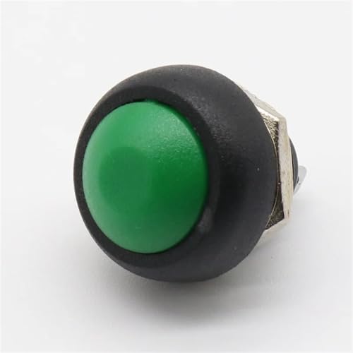 12mm Momentary Push Button Switch OFF-ON Selbstrückstellung 6Pcs(Green) von WBCDXCBB