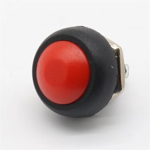 12mm Momentary Push Button Switch OFF-ON Selbstrückstellung 6Pcs(Red) von WBCDXCBB