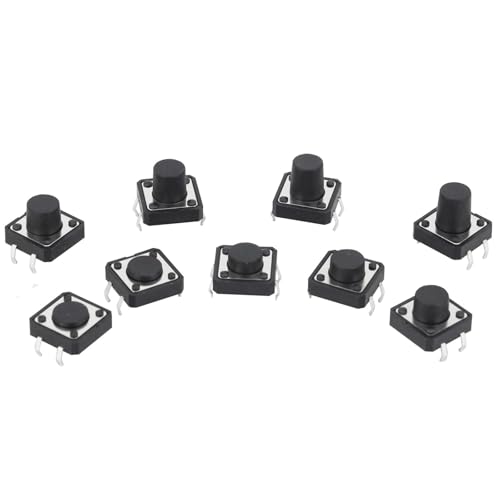 12x12 12 * 12 * 12mm 13mm 14 15 16 17 18 19 20 21 22 23 24 4Pin Taktile Tact Push Button Switch Selbst-reset DIP Schalter 20Pcs(12x12x12) von WBCDXCBB