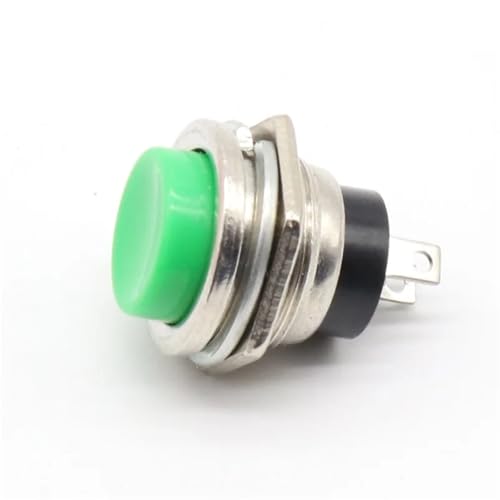 16MM Selbst Rückkehr Momentary Push Button Schalter 6A/125VAC 3A/250VAC 18Pcs(Green) von WBCDXCBB
