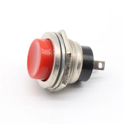 16MM Selbst Rückkehr Momentary Push Button Schalter 6A/125VAC 3A/250VAC 18Pcs(Red) von WBCDXCBB