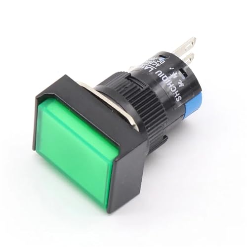 16mm Rechteck Momentary Push Button Switch 3pins 1Pcs(Green) von WBCDXCBB