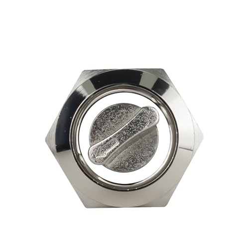 19mm 2 3 Positionsschalter Druckschalter DPDT Beleuchteter Metallwahlschalter Drehschalter mit LED Edelstahl 1St(WHITE,2 POSITION_12-24V) von WBCDXCBB