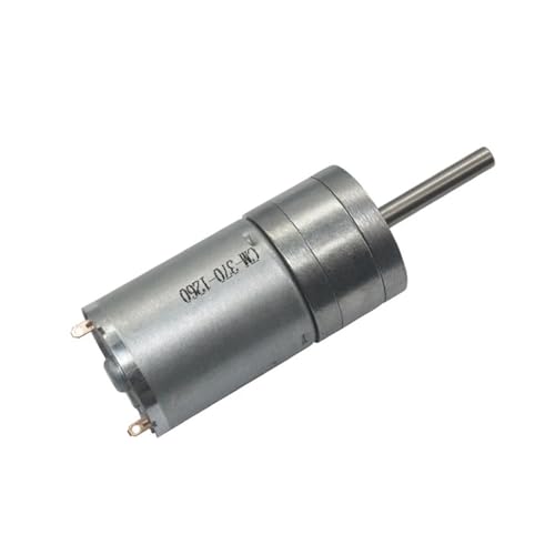 25GA370 DC 12V Niedrige Geschwindigkeit Vorwärts- und Rückwärtsgetriebemotor mit hohem Drehmoment Lange Welle L25mm JGA25-3700 1St(50 RPM_12V) von WBCDXCBB