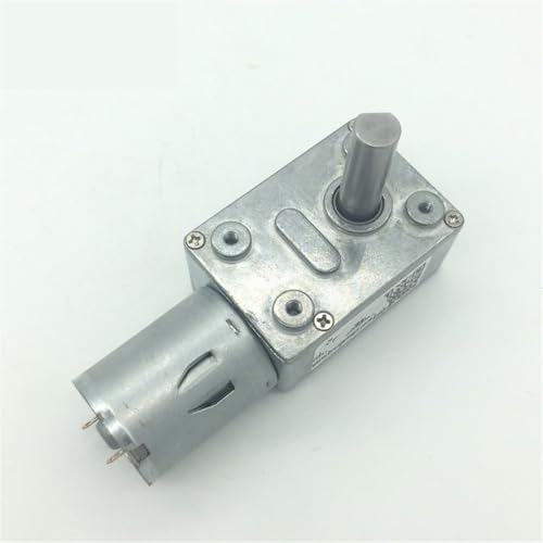 3V 6V 9V 12V 24V DC Schneckengetriebemotor Bürstenmotor DC 25MM Schaftlänge Selbstsperrender Elektromotor JGY-370 1St(6RPM_24V) von WBCDXCBB