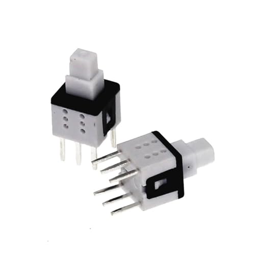5,8 * 5,8mm Selbstsichernde Push Tactile Power Switch Kit 2 3 6 Pin Taste Schalter 5,8x5,8 10Pcs(Beige) von WBCDXCBB