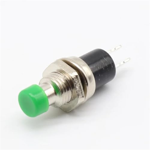 7mm Momentary Push Button Switch Drücken Sie den Reset-Schalter Momentary On Off Push Button 6Pcs(Green) von WBCDXCBB