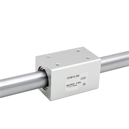 CY3B20 Magnetisch gekoppelter kolbenstangenloser Zylinder Hochdruck-Pneumatikzylinder aus Aluminiumlegierung, 1 Stück(CY3B20-500) von WBCDXCBB