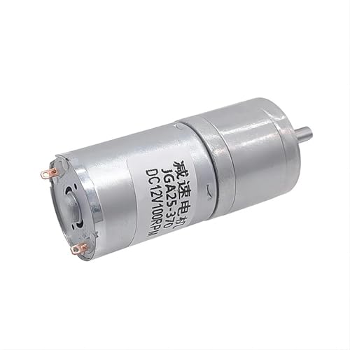 JGA25-370 6 V ~ 12 V 12 U/min ~ 1931 U/min Miniatur-Gleichstrommotor mit Drehzahlregelung und hohem Drehmoment, niedriger Drehzahl, kleiner Motor, 1 Stück(Single Motor,12 RPM_6V) von WBCDXCBB