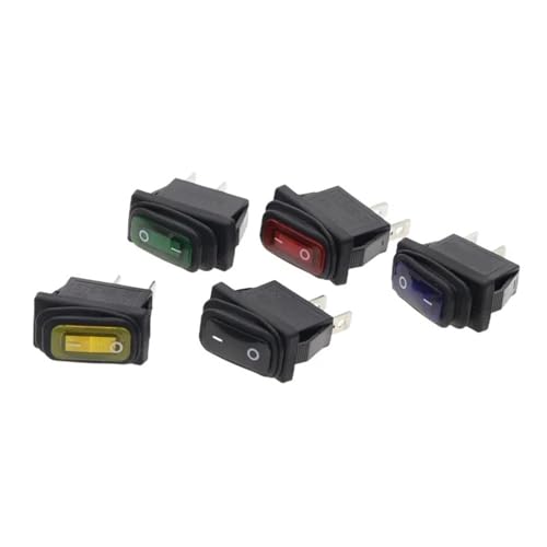 KCD3 34x17,5mm Wippschalter EIN-AUS 2Pin 2Position 15A 250VAC/20A 125VAC 1Stk(2D2P-Red) von WBCDXCBB