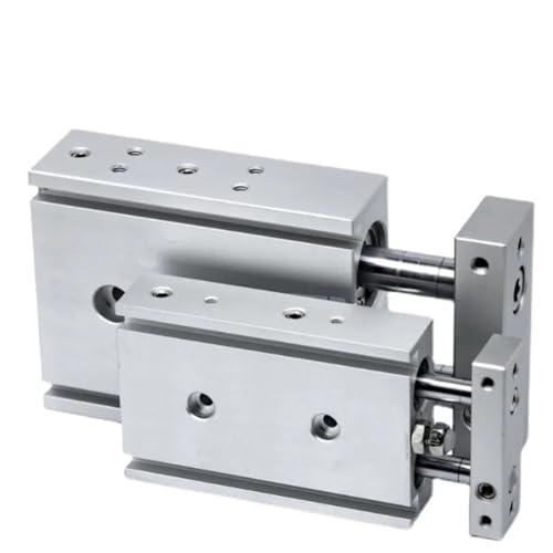 Luftzylinder, 6 mm Bohrung, TR10, Doppelstangenzylinder, Pneumatikzylinder, 10–100 mm Hub, mit Magnet, 1 Stück(Stroke 20mm) von WBCDXCBB