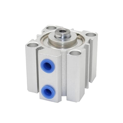 Luftzylinder SDA Pneumatischer Kompaktzylinder 16 20 25 32 Bohrung bis 5 10 15 20 25 30 35 40 45 50 mm Hub Dünne Luftzylinder 1 Stück(Stroke 45mm,Bore 25mm) von WBCDXCBB
