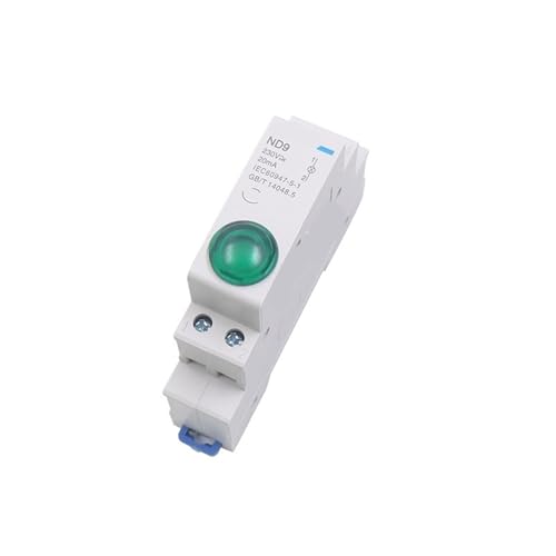 ND9 LICHTER LED ROT GRÜN AC/DC 24V 220V Modulare Kontrollleuchte 1 Stücke(Green,AC DC 24V) von WBCDXCBB