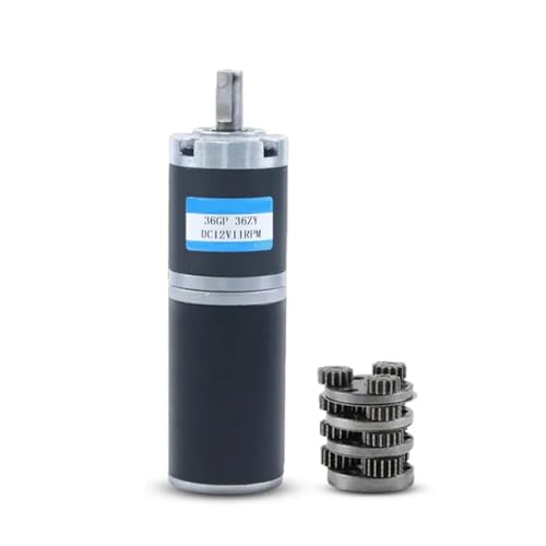 Nur Motor 36-36ZY umkehrbarer Getriebemotor mit einstellbarer Geschwindigkeit 100 kg.cm 12 V 24 V DC Planetengetriebemotor 1 Stück(11RPM,12V Shaft size 8mm) von WBCDXCBB