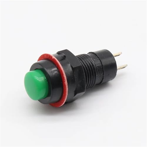 Selbstsichernder Druckknopfschalter 10 mm, 6 Stück(Green) von WBCDXCBB
