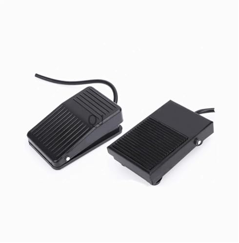 TFS-1 Fußschalter mit Eisengehäuse und Kabel, Fußpedal mit Kunststoffgehäuse, selbstrückstellender Pedal-Controller FS-1 mit Kabel for zwei Meter, 1 Stück(1 meter wire) von WBCDXCBB