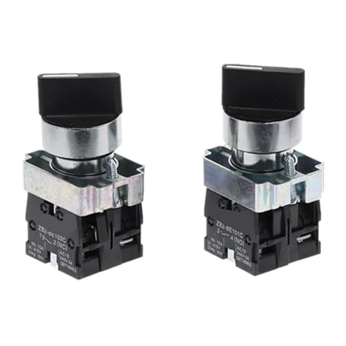 XB2 22mm 2/3 Position Selbsthemmend Drehschalter 10A/415V XB2-BD33 XB2-BD21 XB2-BD25 1Pcs(NO) von WBCDXCBB