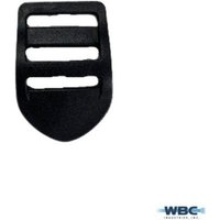 1" Schwarze Kunststoff Leiter Verschluss Schiebefolie - Verkauft in Packungen Von 4 von WBCIndustriesSupply