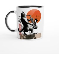 Sophisticated Cat Saxophone Solo Mug - Perfect Gift For & Jazz Lovers Sophisticated Cat Saxophone Solo Mug - Perfect Gift For & Jazz Lovers von WBCreativeWorkshop