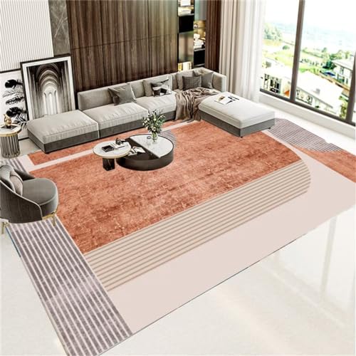 WBDYMX Flur Teppich Teppich Büro Mädchen-Lounge-Teppich Für Schlafzimmer, Niedriger Flor Design-Schlafzimmer 100X180Cm von WBDYMX