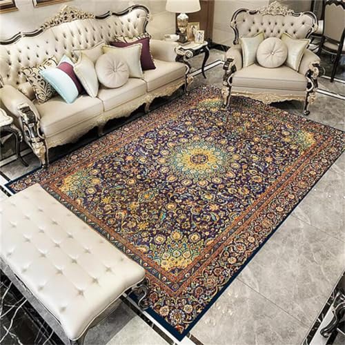 WBDYMX Rug Carpet Küche Teppich Schlafzimmer-Rechteckteppich, Brauner Teppich, Arbeitszimmer-Bodenmatte Teppich Für Esszimmer 200X300Cm von WBDYMX