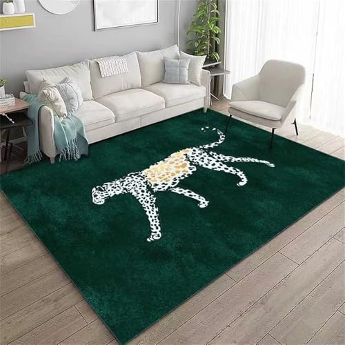 WBDYMX Wohnzimmers Teppichs Teppich Kinderzimme 120x200CM Boden Grün Zimmerdekoration Jugendzimmer Spiel von WBDYMX